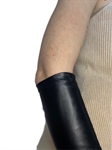 Перчатки длинные зимние черные с экокожей, р. 6,5 - фото 24404