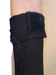 Перчатки длинные зимние черные с фактурной вязкой, р. 6,5 - фото 24405