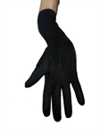 Перчатки длинные зимние черные без декора, р. 8, текстильная замша - фото 24427