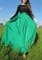 Зеленое платье в пол, верх из панбархата - фото 5298