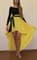 Черно-желтое платье из трикотажа - фото 5417