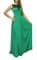 Зеленое платье в пол с кружевом на груди. 259 - фото 5625