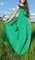 Зеленое платье в пол с кружевом на груди. 259 - фото 5627