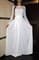 Белое платье в пол из микромасла классическое. 221 - фото 5643