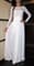 Белое платье в пол из микромасла классическое. 221 - фото 5644