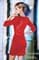 Элегантное красное платье с кружевной спиной - фото 5665