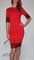 Красное короткое платье с кружевом. 177 - фото 5903
