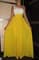 Ярко-желтое платье на одно плечо - фото 6519