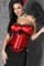 Красный корсет Burlesque с мягким лифом - фото 7273