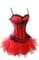 Красный корсет Burlesque с мягким лифом - фото 7277