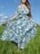 Голубое платье с бирюзовыми бабочками - фото 7292