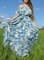 Голубое платье с бирюзовыми бабочками - фото 7293