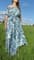 Голубое платье с бирюзовыми бабочками - фото 7295