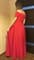 Красное платье с открытыми плечами - фото 9113