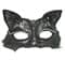 Кружевная маска кошечки. Черная - фото 9170