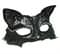 Кружевная маска кошечки. Черная - фото 9171