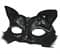 Кружевная маска кошечки. Черная - фото 9172