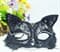 Кружевная маска кошечки. Черная - фото 9173