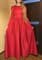 Красное классическое платье в пол - фото 9480